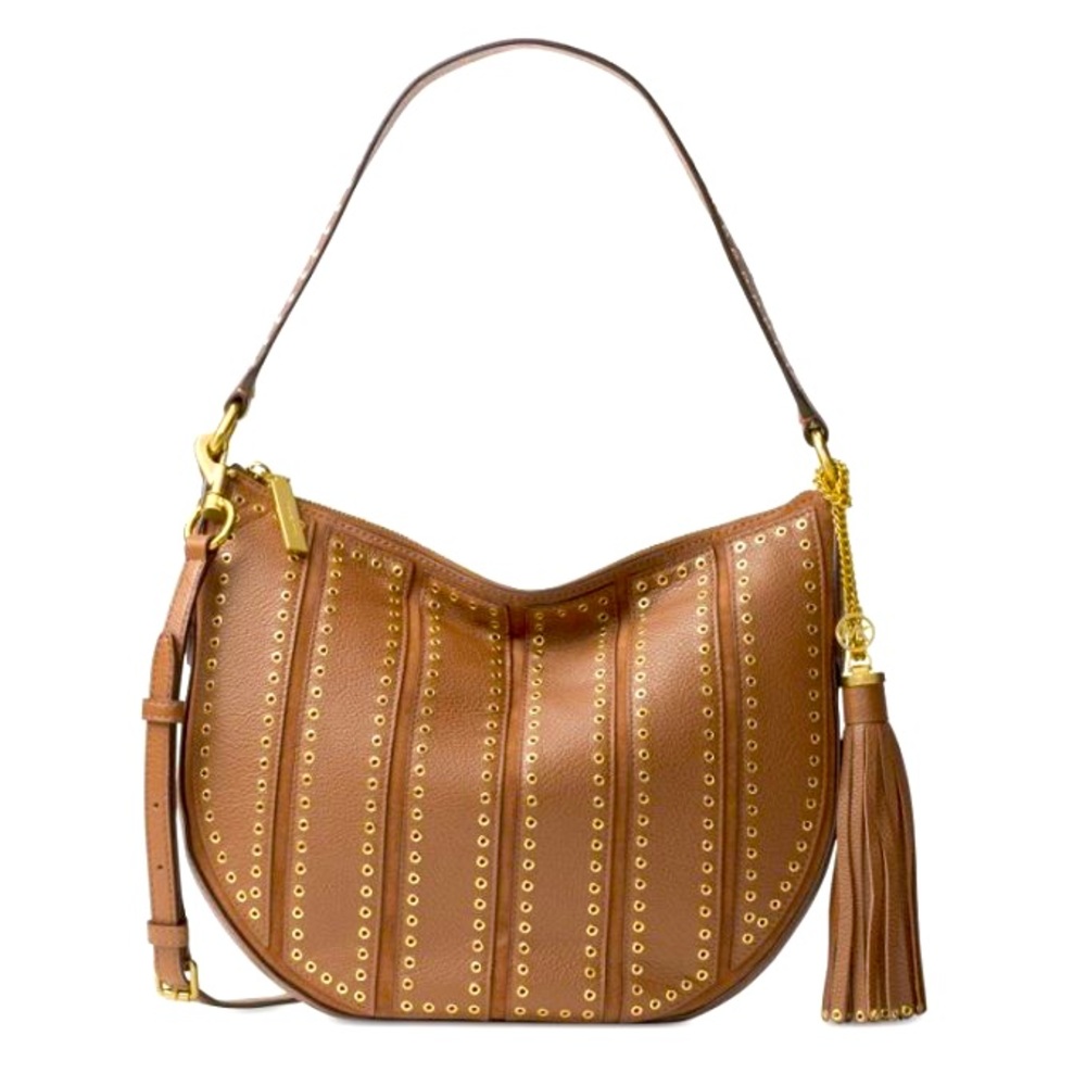 Michael Kors Women's  Guitar Strap Purse | Brooklyn Grommet | Tassel - Picture 2 of 16